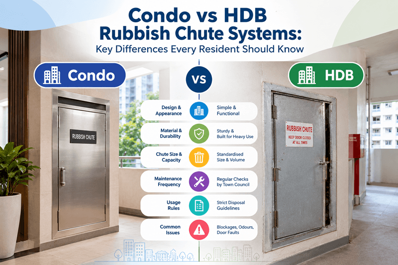 Condo vs HDB Rubbish Chute Systems Key Differences Every Resident Should Know